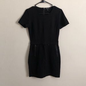 Lightly worn, Kenneth Cole tight black dress, size 0